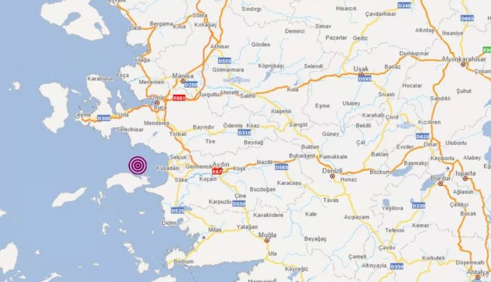 İzmir Seferihisar'da 4,1 büyüklüğünde deprem