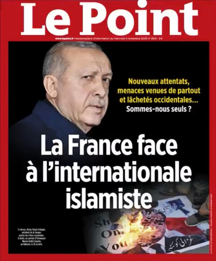 Fransa'nın Türkiye düşmanlığı dergi kapağına taşındı