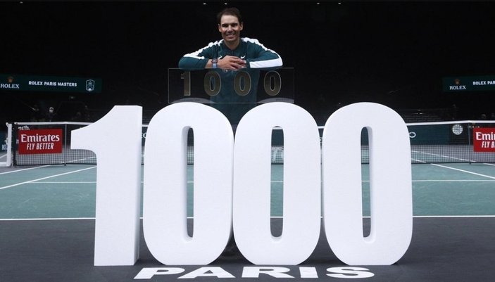 Rafael Nadal 1000. galibiyetini aldı