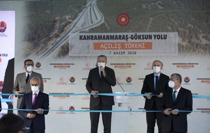 Cumhurbaşkanı Erdoğan, Kahramanmaraş-Göksun yolu açılış törenine katıldı