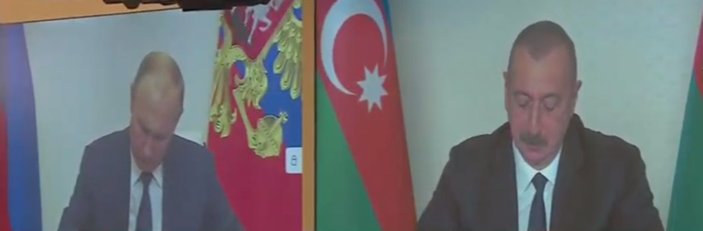 Aliyev ile Putin, Dağlık Karabağ anlaşmasını imzaladı