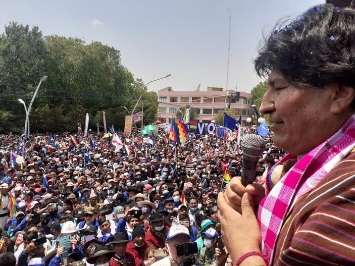 Eski Bolivya Devlet Başkanı Morales, bir yıl aradan sonra ülkesinde