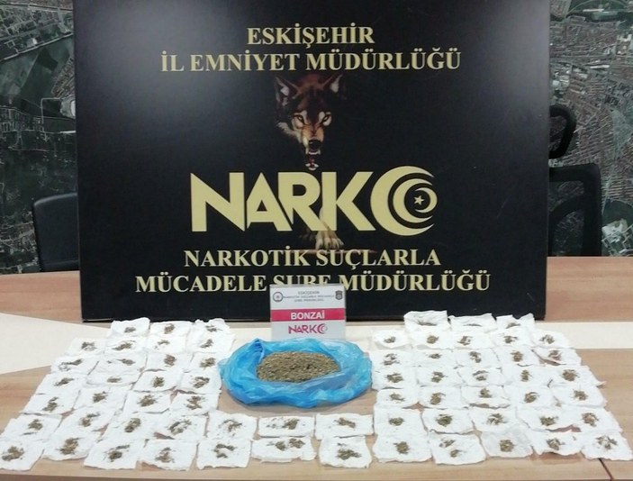 Eskişehir'de 148 gram bonzai ele geçirildi