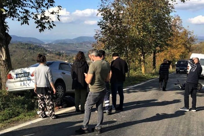 Zonguldak'ta otomobil ile motosiklet çarpıştı: 2 yaralı