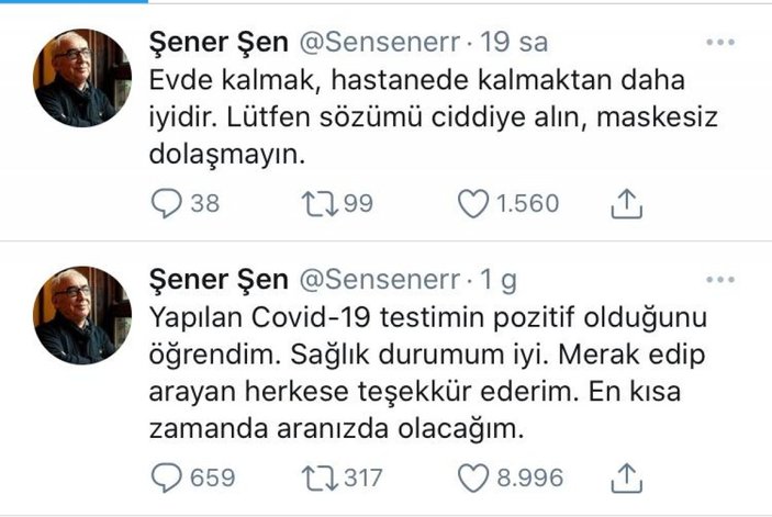 Şener Şen’in sağlık durumu nasıl? Şener Şen neden hastanede?