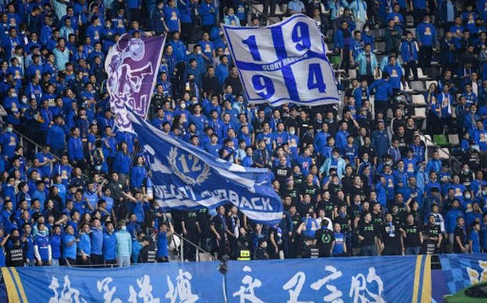 Çin'de Süper Lig final maçı tıklım tıklım tribünler önünde oynandı