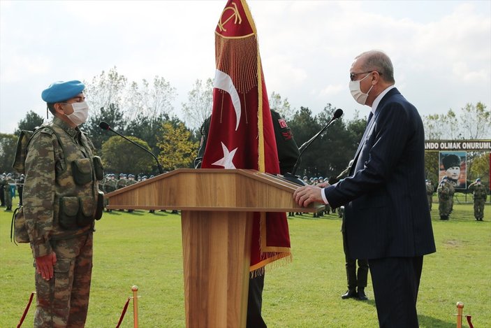 Cumhurbaşkanı Erdoğan sancak töreninde