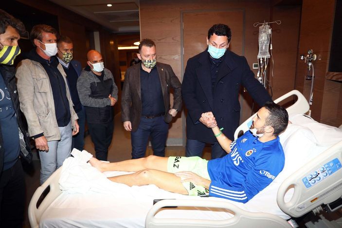 Fenerbahçeli Harun Tekin'e moral ziyareti