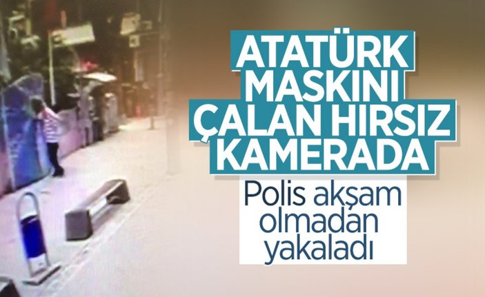 Kadıköy'de Atatürk maskı çalındı