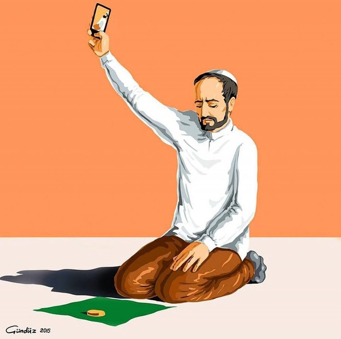 Azerbaycanlı Gündüz Ağayev'den selfie ibadetler eleştirisi