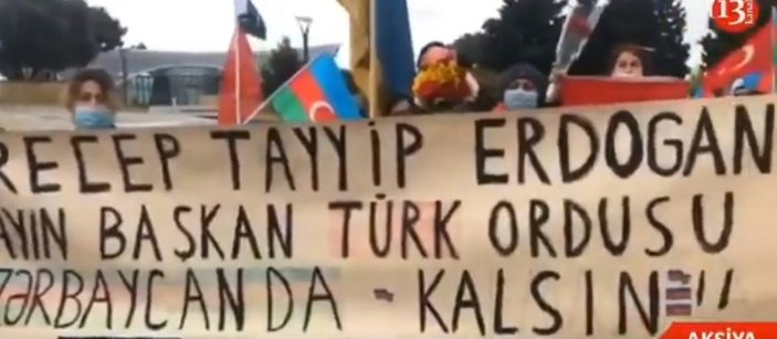 Azerbaycan'da Rus Barış Gücü'ne protesto