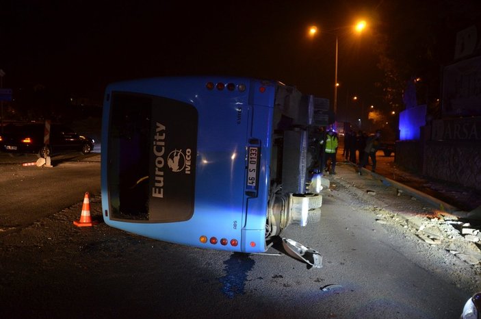 Kahramanmaraş'ta 4 çocuk, çaldıkları minibüsle kaza yaptı