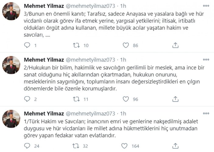 HSK Başkan Vekili Mehmet Yılmaz: Türk hakim ve savcılarına güvenim tam