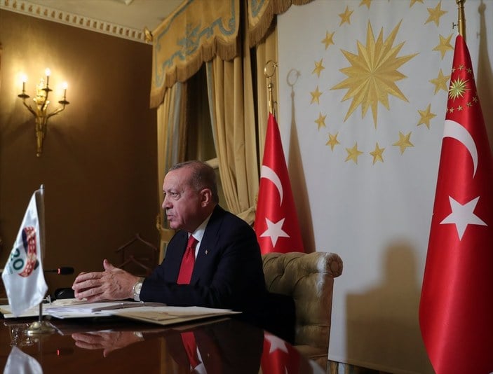 Cumhurbaşkanı Erdoğan, G20 Zirvesi'ne video konferansla seslendi