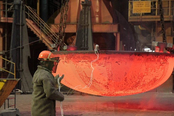 Ham çelik üretimi arttı