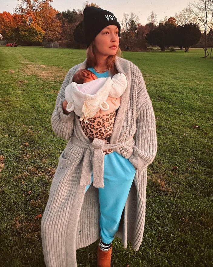 Gigi Hadid, bebeğiyle fotoğraf paylaştı
