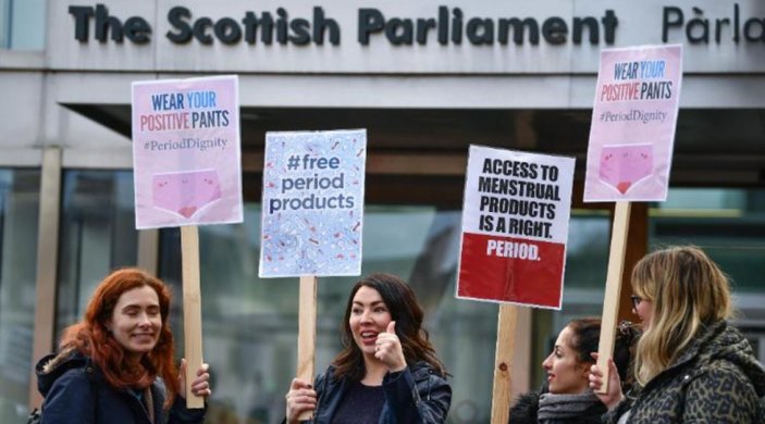 İskoçya'da ücretsiz hijyenik ped uygulaması