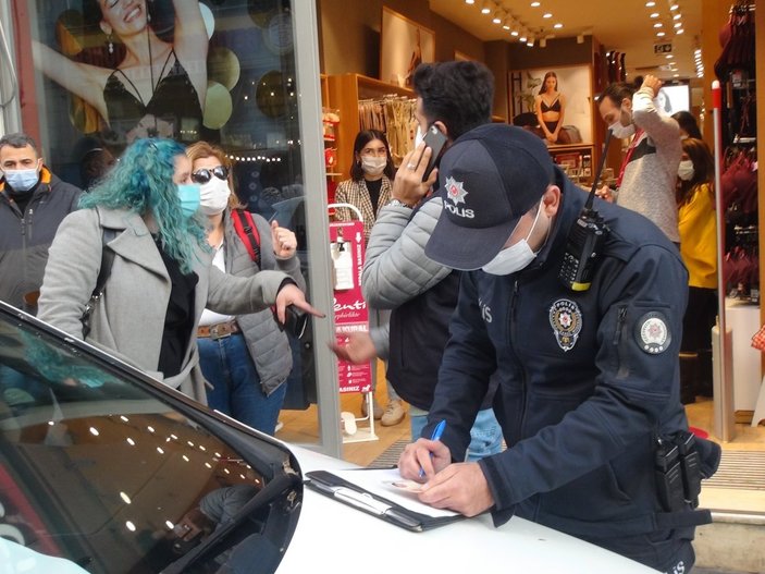 İstanbul'da maske cezasından kaçan kadından polislere: Siz şov yapıyorsunuz
