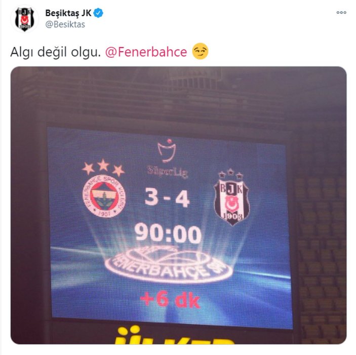 Beşiktaş'tan Fenerbahçe'ye 'olgu' cevabı