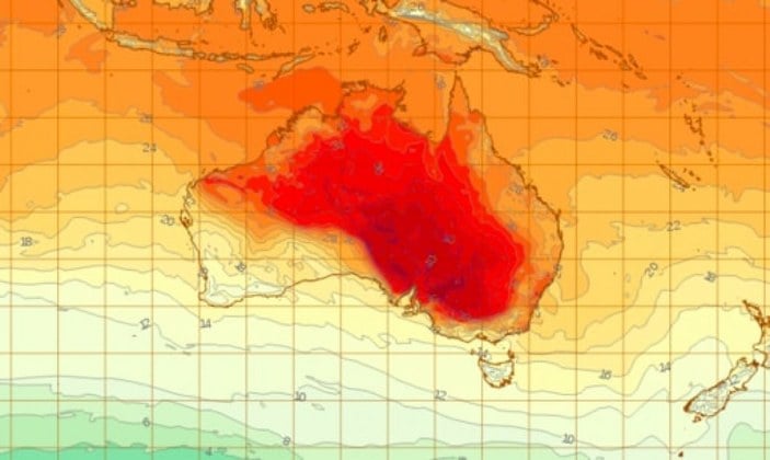 Sidney'de sıcaklık rekoru kırıldı
