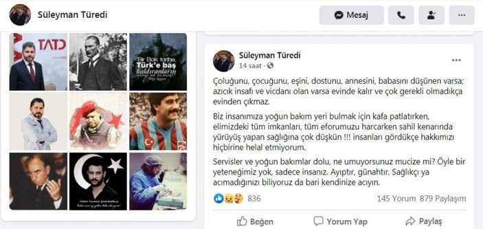 Trabzon’da başhekim: Hakkımızı hiçbirine helal etmiyorum