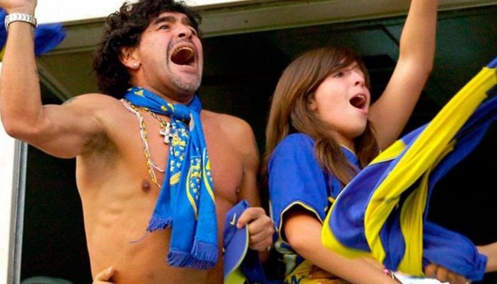Maradona'nın kızı maçta gözyaşlarını tutamadı