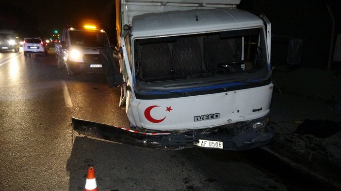 Bursa'da kardeşinin kamyonetini çalıp, kaza yaptı
