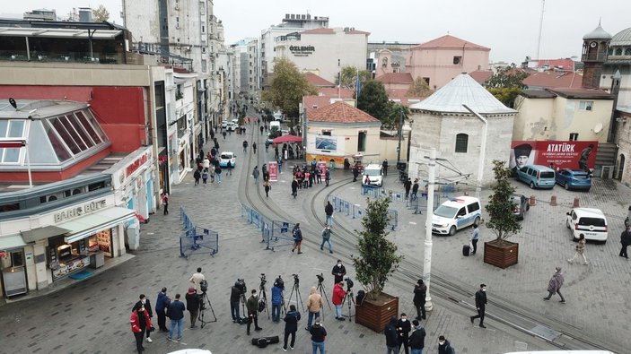 İstiklal Caddesi'nde 7 bin kişi kısıtlaması başladı