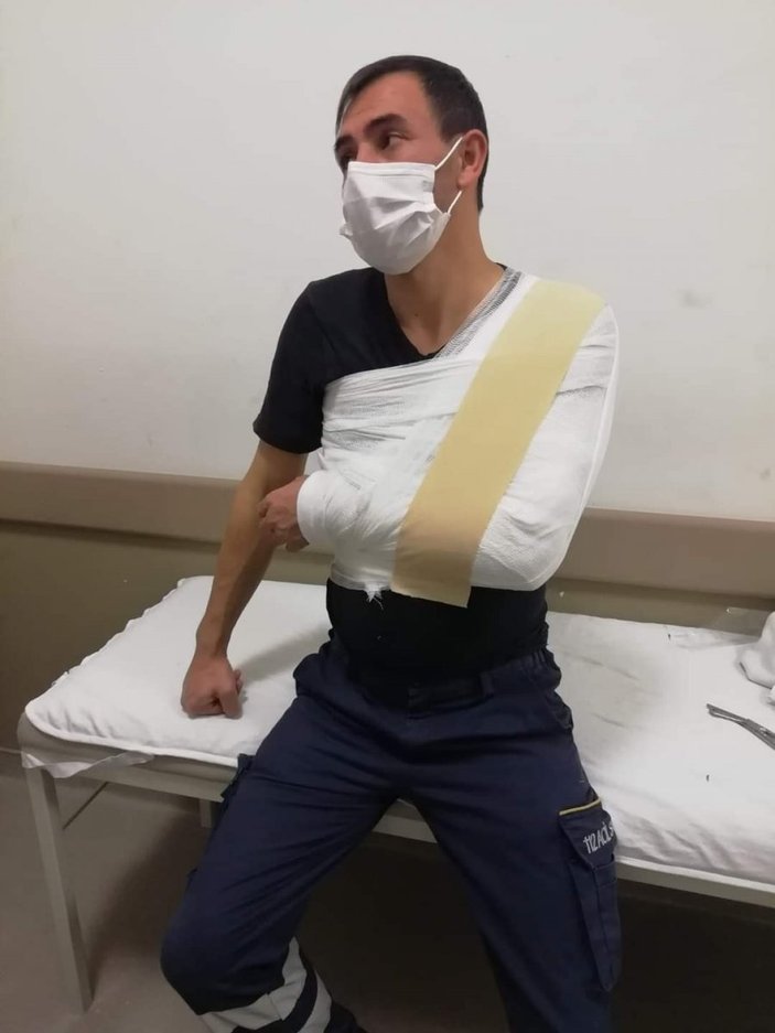 Kayseri'de 3 maganda, ambulans şoförünü darbetti