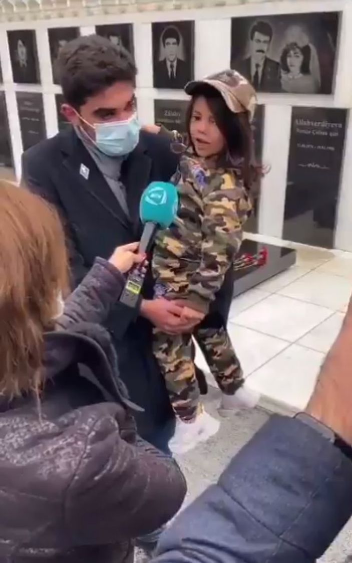 Azerbaycanlı minik kız, kurtarılan bölgelerin gerçek ismini saydı