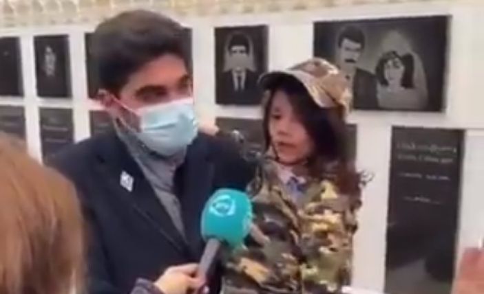 Azerbaycanlı minik kız, kurtarılan bölgelerin gerçek ismini saydı