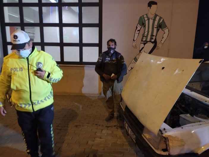 Bursa'da yasakları çiğneyen sürücüye ceza kesildi
