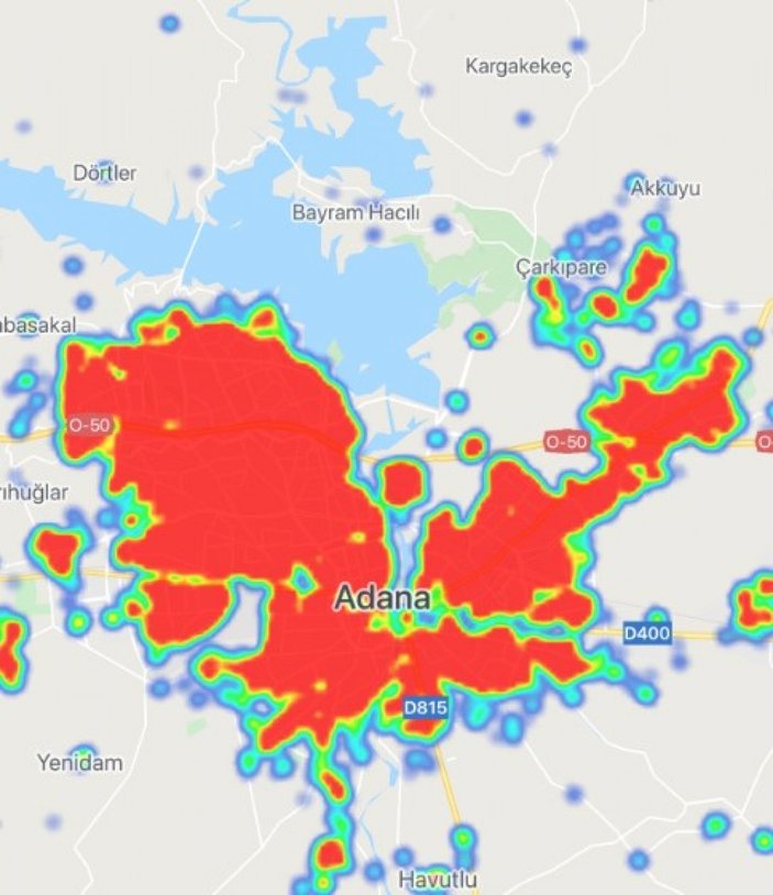 Adana’da koronavirüs risk haritası kırmızıya döndü
