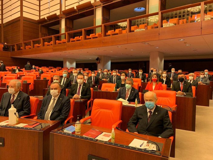 Devlet Bahçeli, 2021 bütçe görüşmeleri için Meclis'te