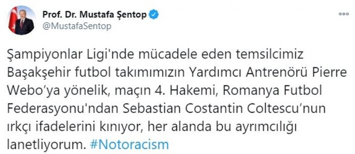 Mustafa Şentop: Her alanda bu ayrımcılığı lanetliyorum