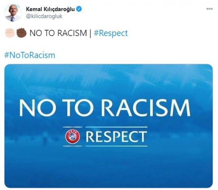 Kılıçdaroğlu: Irkçılığa hayır