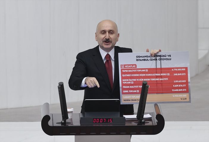 a Adil Karaismailoğlu, garanti edilen ile gerçekleşen geçiş sayılarını açıkladı