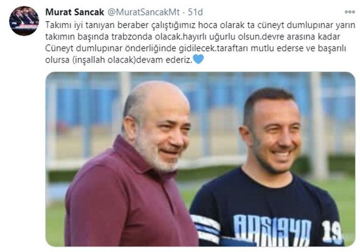 Adana Demirspor'un yeni teknik direktörü, Cüneyt Dumlupınar oldu