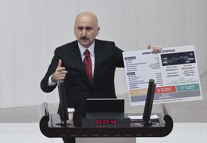 a Adil Karaismailoğlu, garanti edilen ile gerçekleşen geçiş sayılarını açıkladı