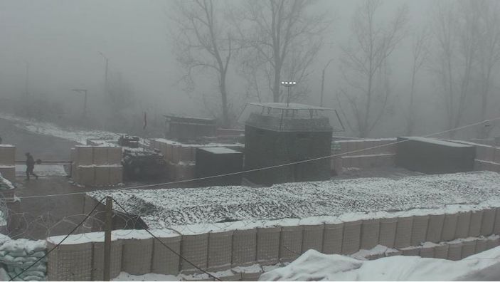 Rusya, Dağlık Karabağ’da kurulan karakollarını görüntüledi