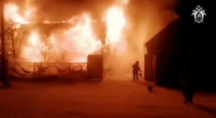Rusya'da huzurevinde yangın çıktı