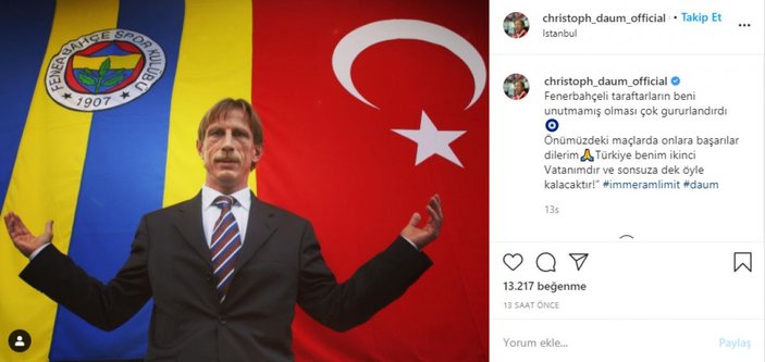 Daum: Türkiye benim ikinci vatanım