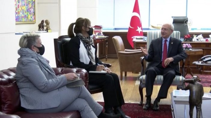 Kılıçdaroğlu, İrlanda'nın Ankara Büyükelçisi Sonya McGuinness'le görüştü