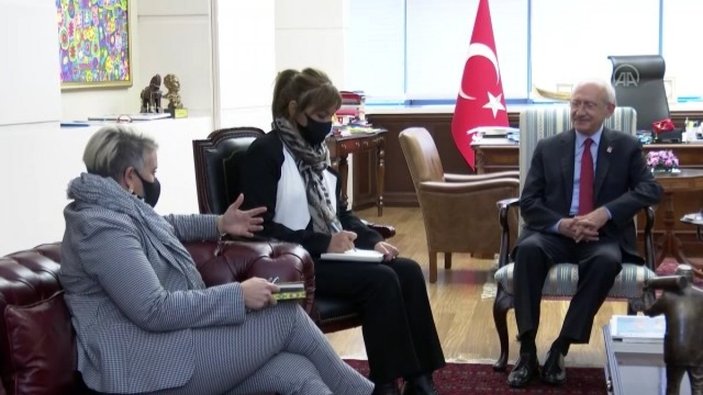 Kılıçdaroğlu, İrlanda'nın Ankara Büyükelçisi Sonya McGuinness'le görüştü