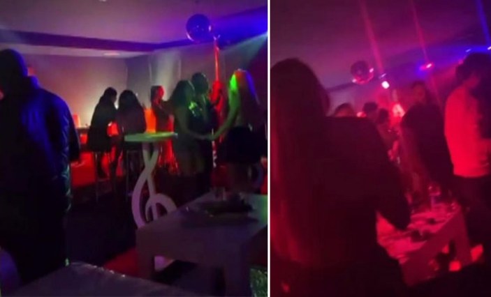 Antalya'da villada toplanıp, parti düzenlediler