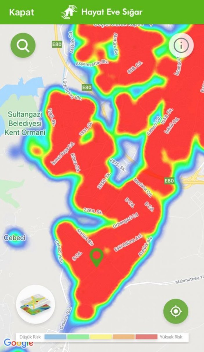 İstanbul koronavirüs risk haritasında ilçelere göre son durum