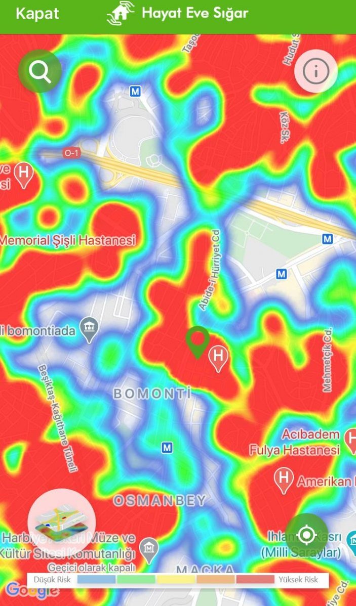 İstanbul koronavirüs risk haritasında ilçelere göre son durum