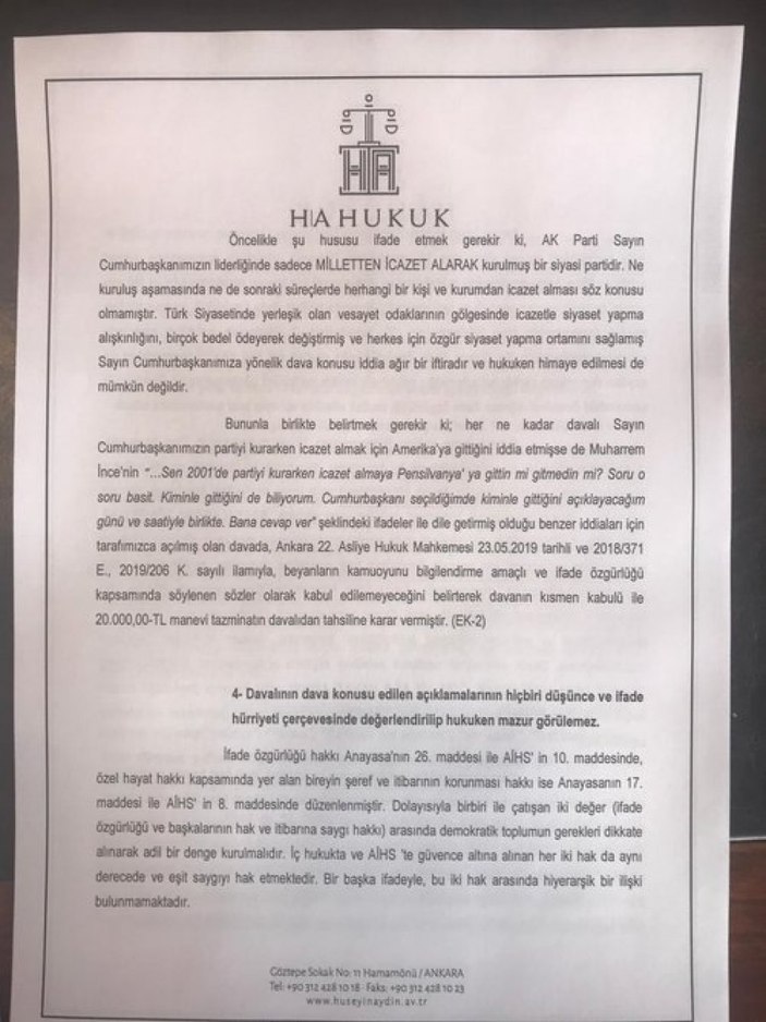 Cumhurbaşkanı Erdoğan, Özgür Özel'e dava açtı