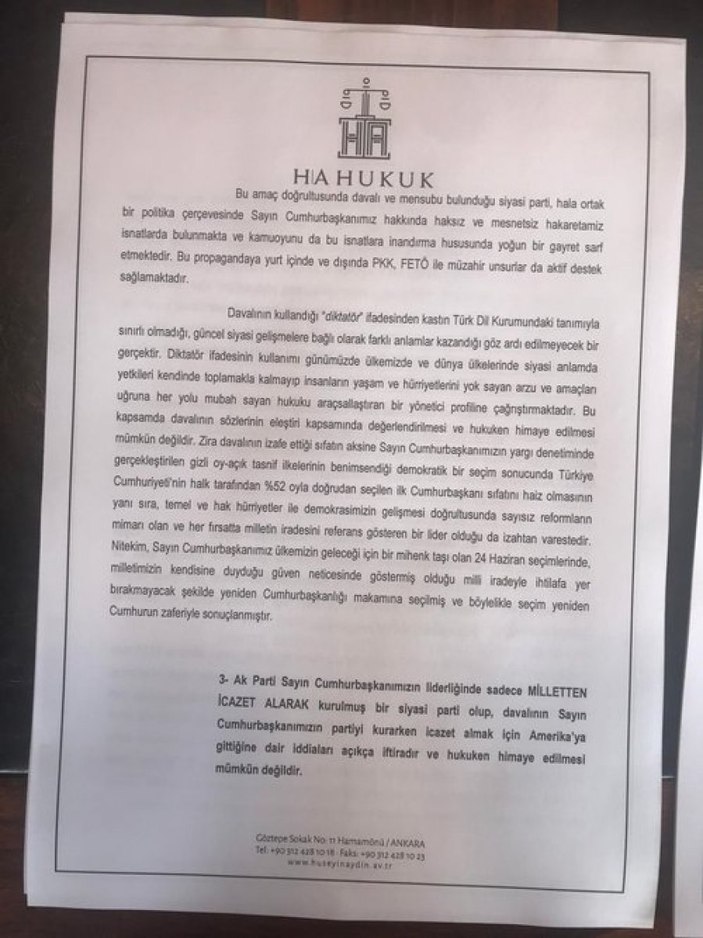 Cumhurbaşkanı Erdoğan, Özgür Özel'e dava açtı