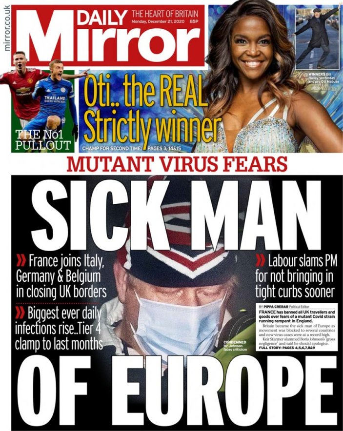 Mirror: İngiltere, Avrupa'nın hasta adamı